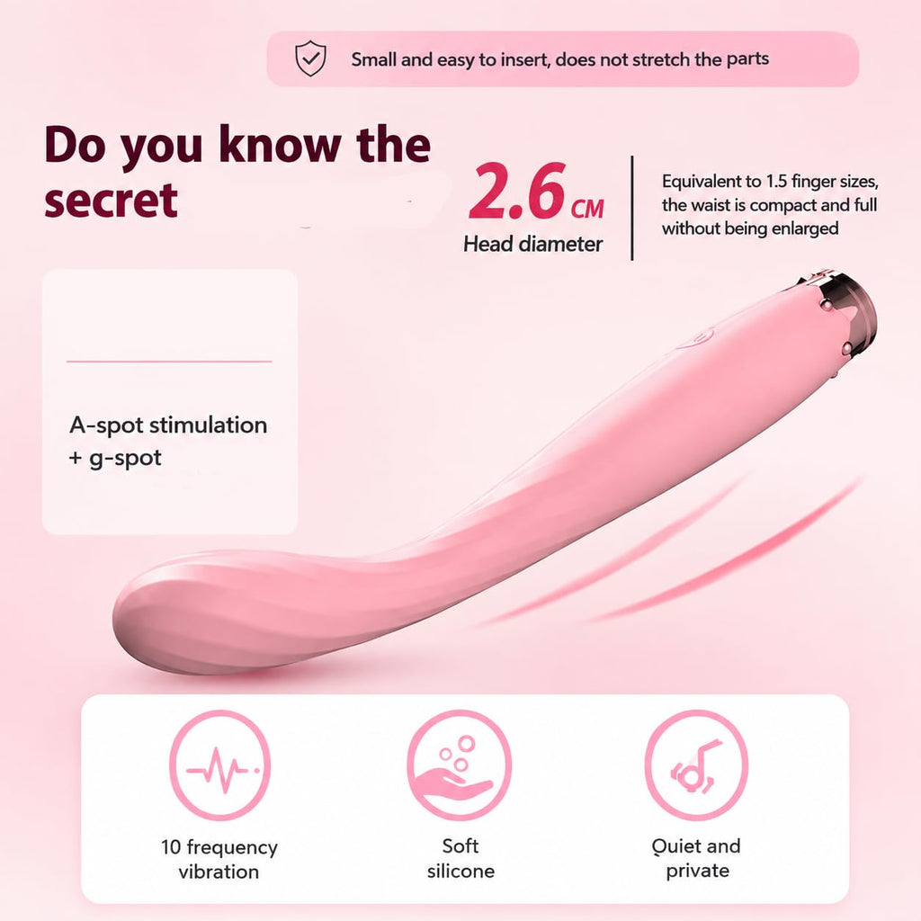 MUSVUZA Premium Personal Wellness Massager – Pink, Elegant Intimate Wellness Accessory