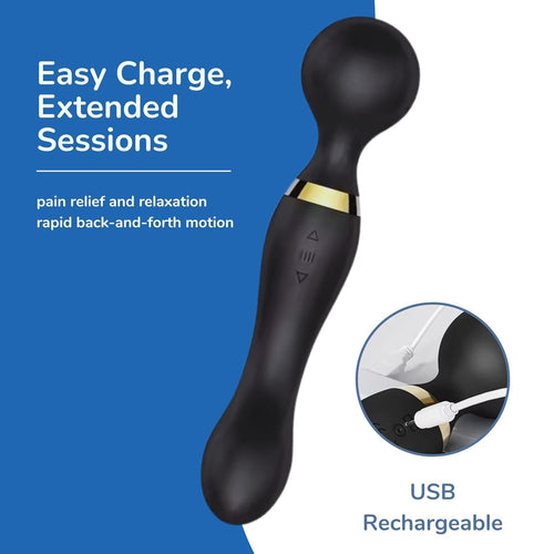 MUSVUZA Premium Massage Stick – Rechargeable Personal Wellness Massager for Adults