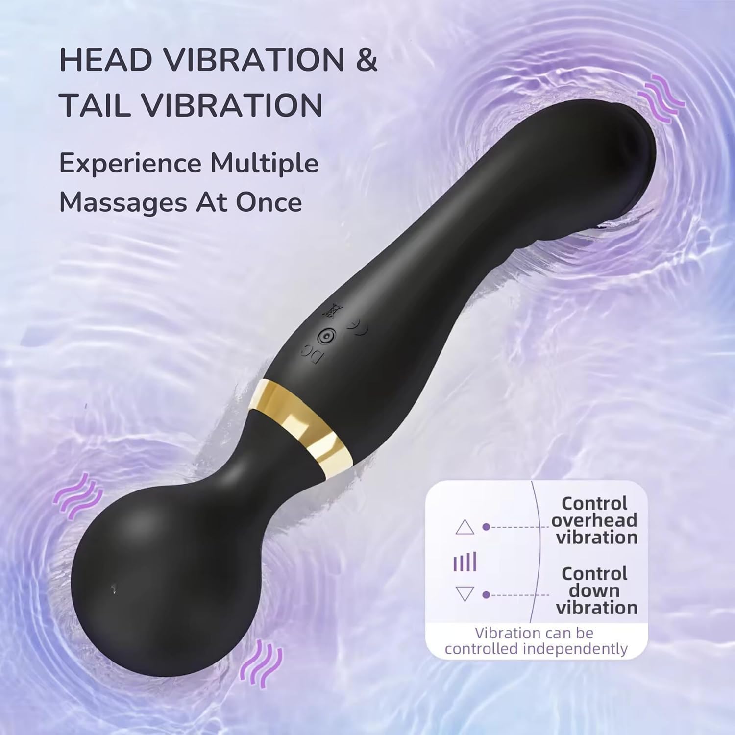 MUSVUZA Premium Massage Stick – Rechargeable Personal Wellness Massager for Adults